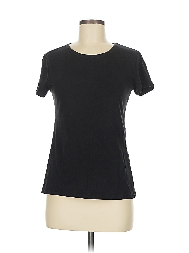 Pre-owned H&m Short Sleeve T-shirt In Black