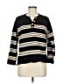 Unbranded 100% Cotton Stripes Black Pullover Sweater Size M - photo 1