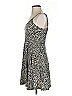Acevog Animal Print Gray Cocktail Dress Size S - photo 5