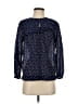 J.Crew Polka Dots Blue Long Sleeve Blouse Size XS - photo 1