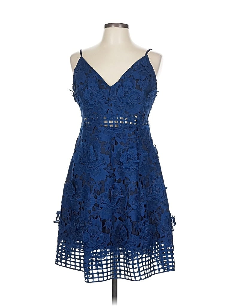Pre-owned Lovers & Friends Cocktail Dress In Blue