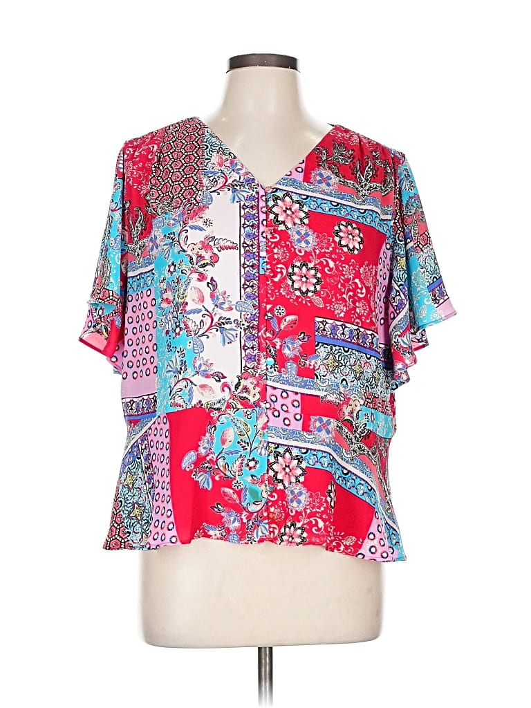 Pre-owned Chico's Cardigan Sweater In Red