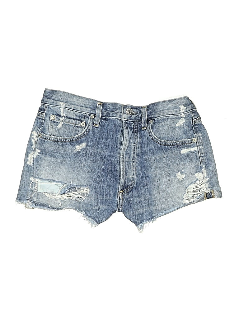Pre-owned Agolde Denim Shorts In Blue