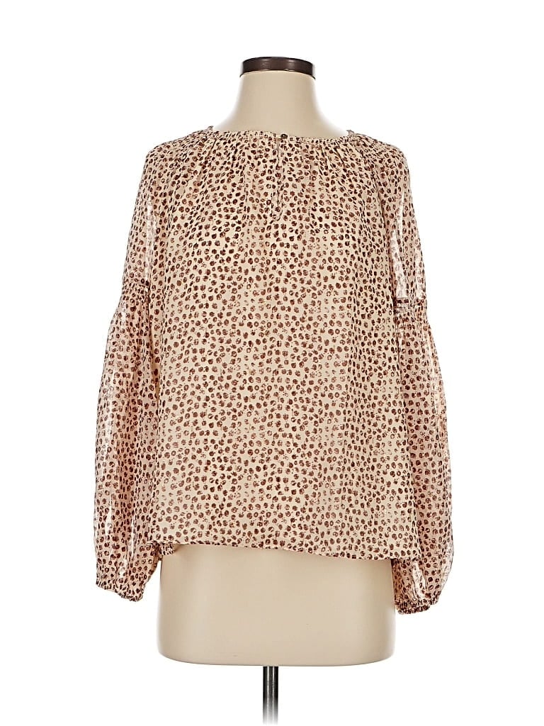 Pre-owned Daniel Rainn 3/4 Sleeve Blouse In Brown