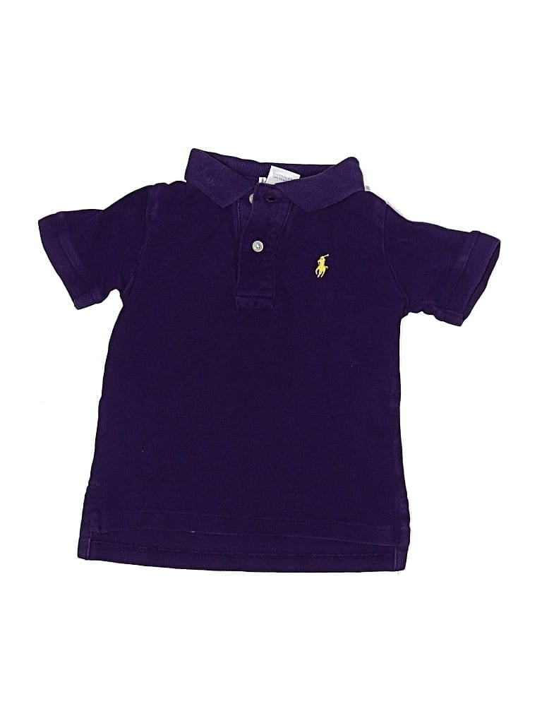 Pre-owned Ralph Lauren Kids' Short Sleeve Polo Shirt In Purple