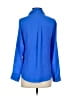 Express Outlet 100% Polyester Blue Purple Long Sleeve Blouse Size XS - photo 2