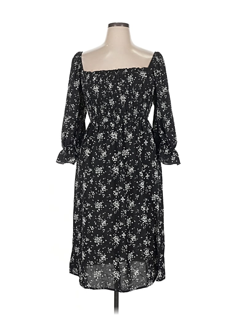 Inspired Hearts Casual Dress In Black