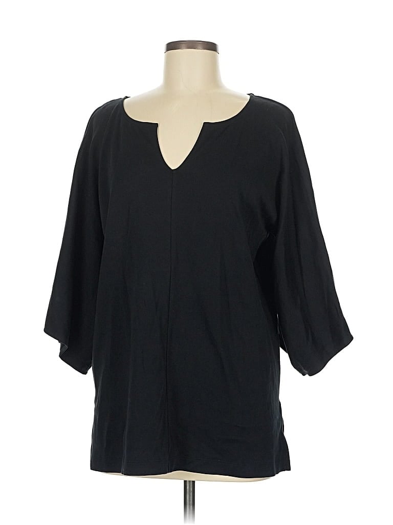 Joan Vass 3/4 Sleeve T-shirt In Multi