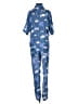 Paradised 100% Rayon Graphic Blue Jumpsuit Size XS - photo 2