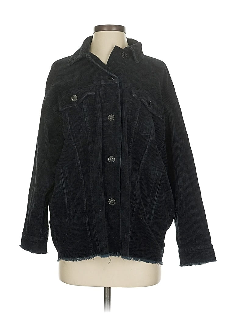 Pre-owned Zara Denim Jacket In Black