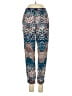 Elevenses Print Blue Casual Pants Size 0 - photo 1