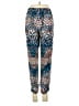 Elevenses Print Blue Casual Pants Size 0 - photo 2
