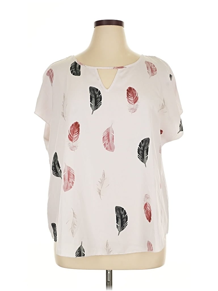 UNBRANDED Pre-owned Short Sleeve Blouse In White