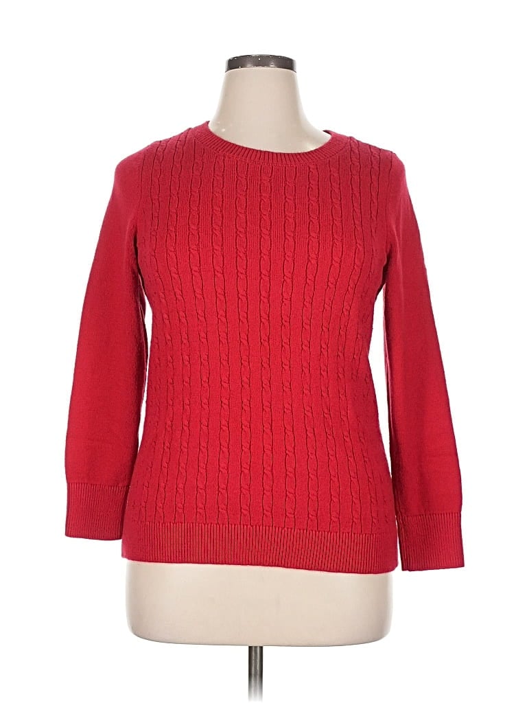 Click to view more detailed imagery on our partner's website Pre-owned Talbots Pullover Sweater In Red