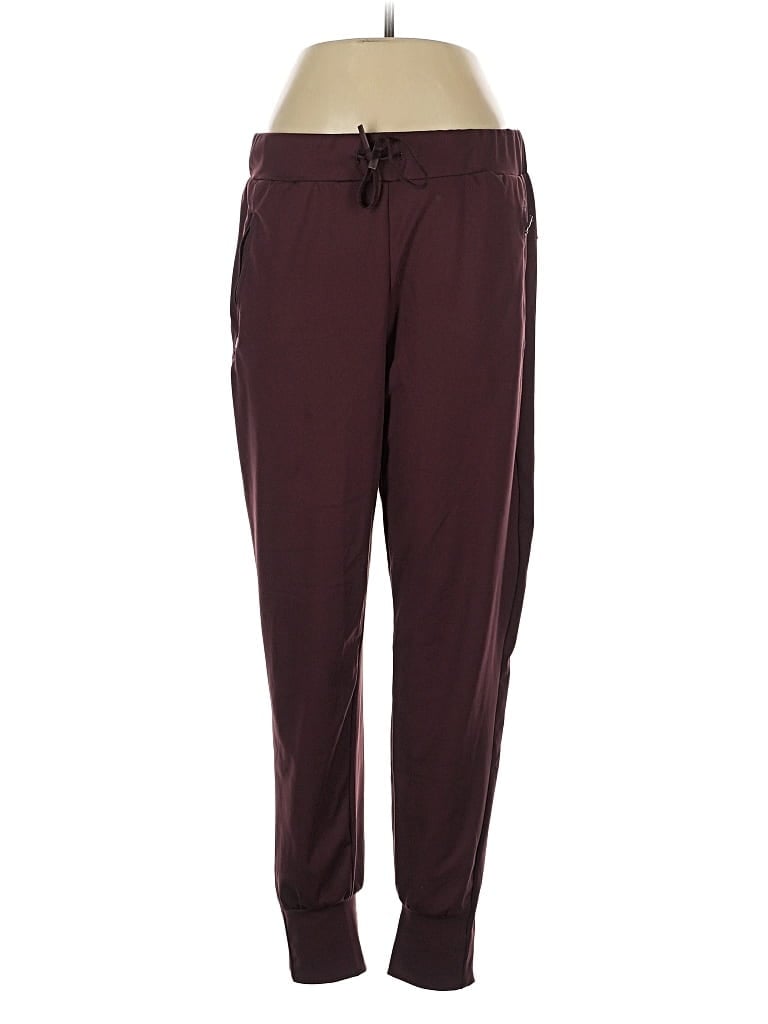 Pre-owned Spyder Track Pants In Burgundy