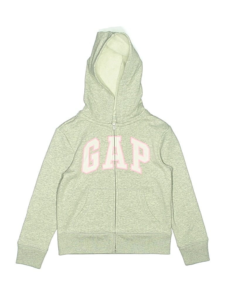 Pre-owned Gap Kids' Zip Up Hoodie In Green