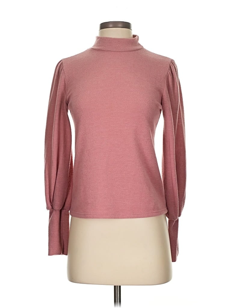 Pre-owned 21 Saints Turtleneck Sweater In Pink