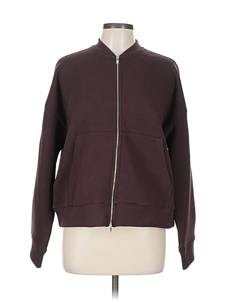 Everlane Zip Up Hoodie In Brown