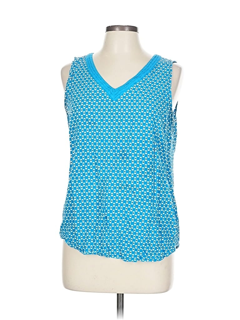 Pre-owned Tommy Hilfiger Sleeveless Blouse In Blue