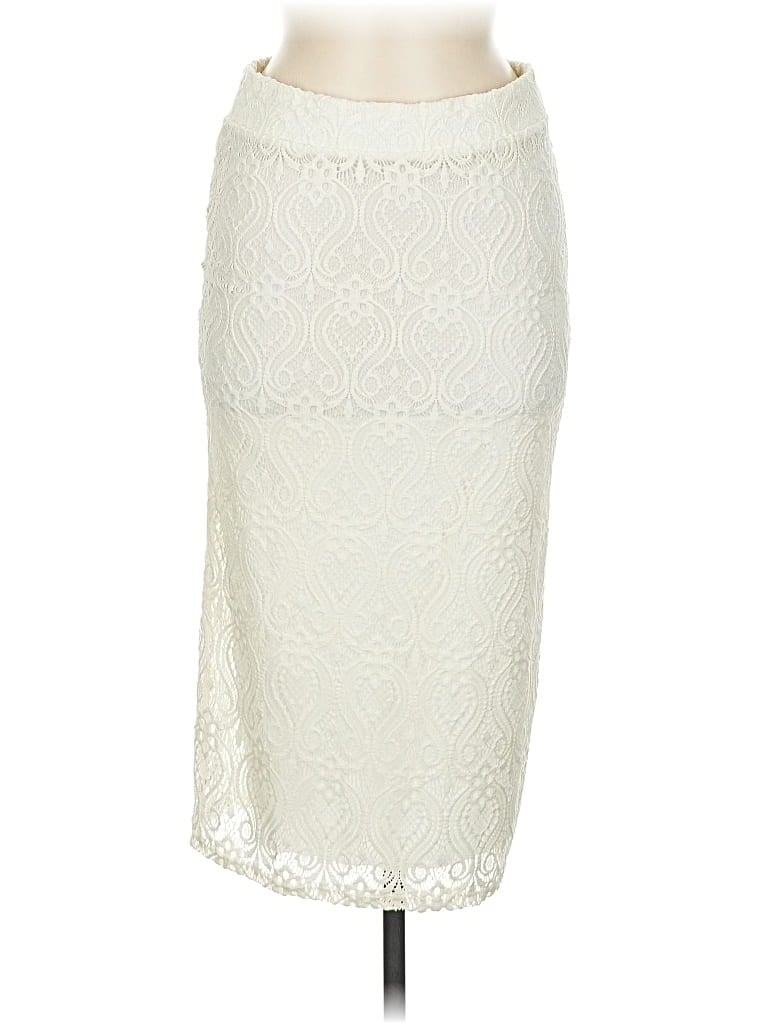 Click to view more detailed imagery on our partner's website Pre-owned See You Monday Formal Skirt In White