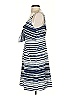 CAbi 100% Polyester Stripes Blue Casual Dress Size S - photo 5