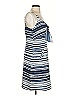 CAbi 100% Polyester Stripes Blue Casual Dress Size S - photo 4
