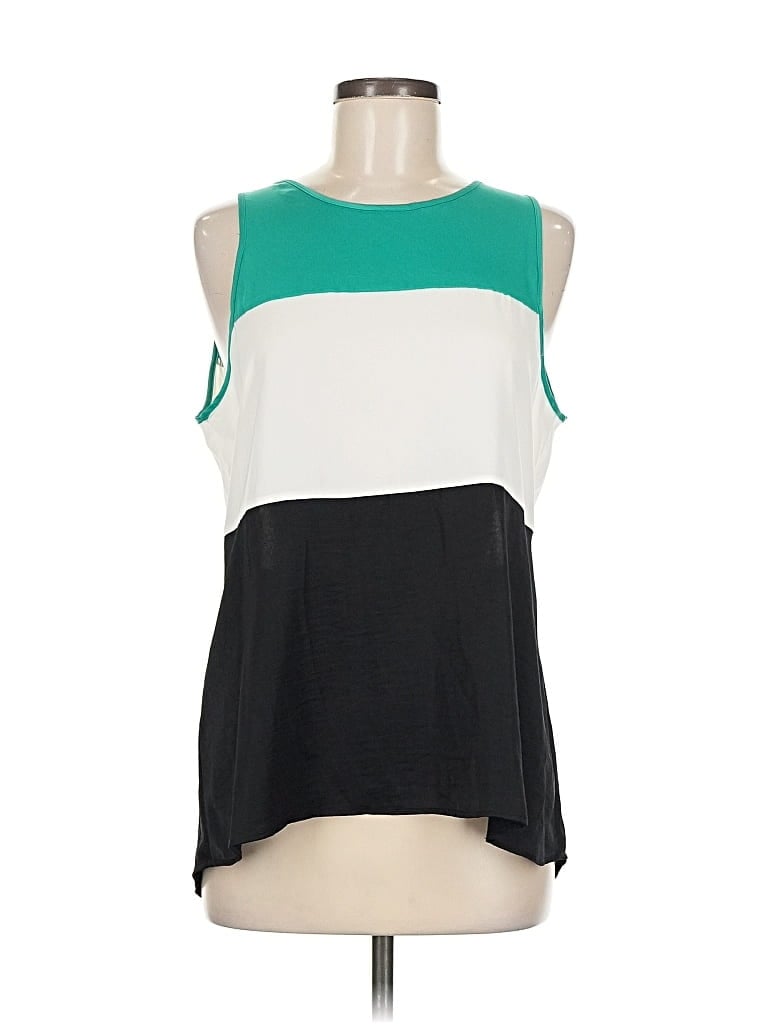 Pre-owned Bcbgmaxazria Sleeveless Blouse In Green