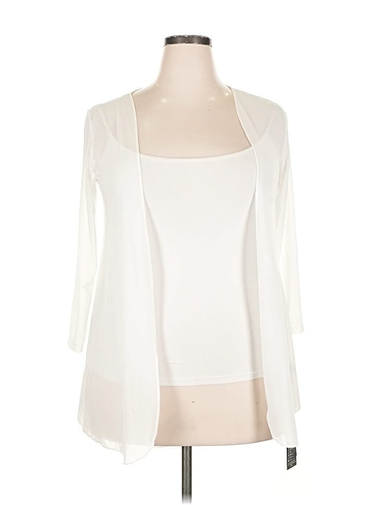 Fashion 3/4 Sleeve Blouse In White