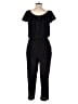 Beachgold 100% Metallic Solid Black Jumpsuit Size S - photo 2