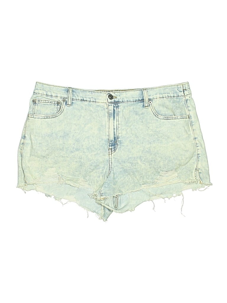 Pre-owned Aerie Denim Shorts In Blue