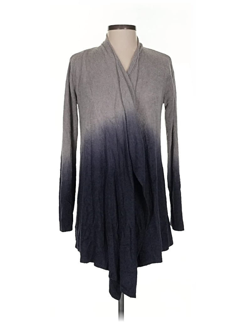 Pre-owned Barefoot Dreams Cozychic Lite Cardigan Sweater In Gray