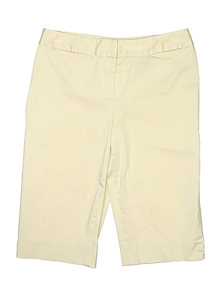 Pre-owned J. Mclaughlin Khaki Shorts In White