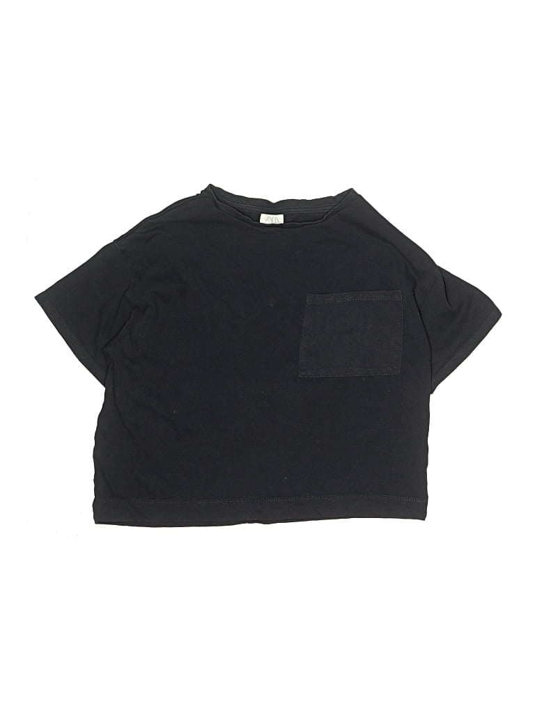 Pre-owned Zara Kids' Short Sleeve T-shirt In Black