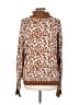 14th & Union Animal Print Brown Pullover Sweater Size L - photo 2