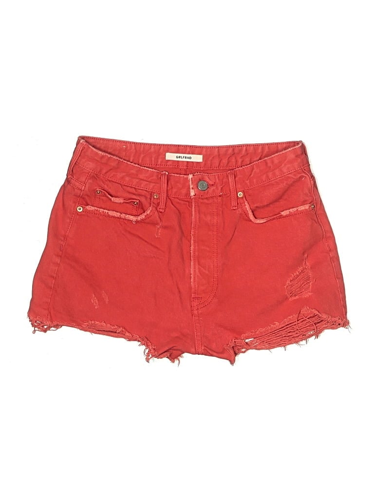 Pre-owned Grlfrnd Denim Shorts In Red