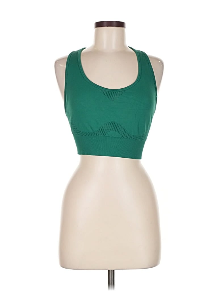 Pre-owned Unbranded Sports Bra In Green