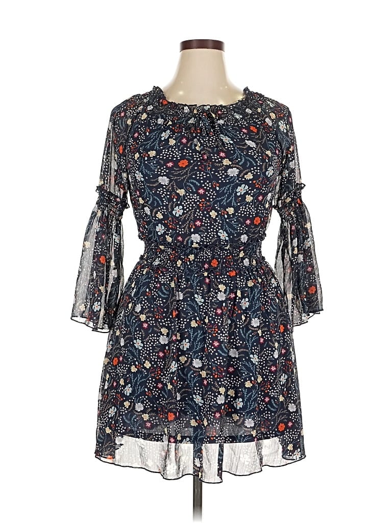 Pre-owned Assorted Brands Casual Dress In Blue