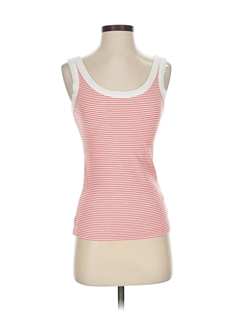 Pre-owned Evereve Tank Top Red Strapless Neckline Tops