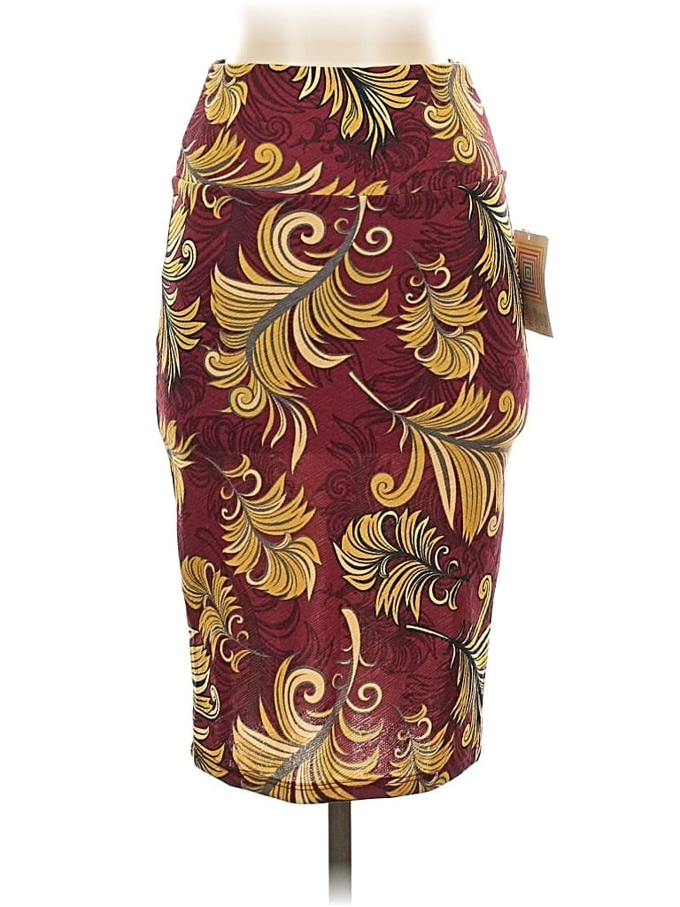 Lularoe Casual Skirt In Burgundy