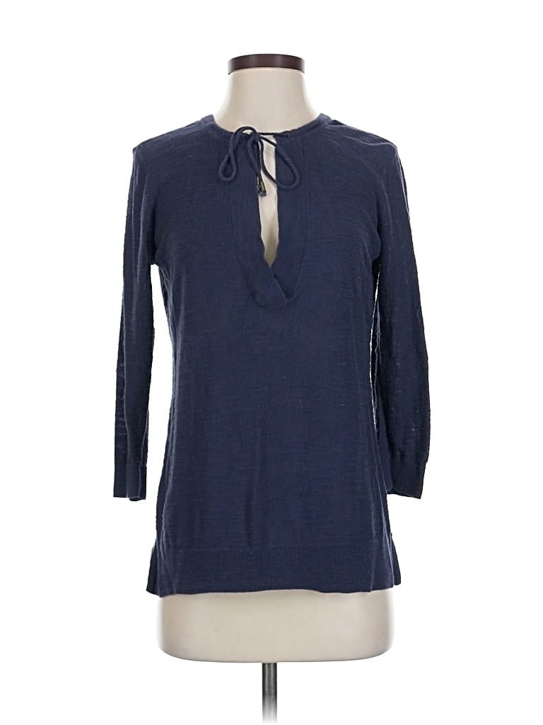 Pre-owned Ann Taylor Loft Outlet Pullover Sweater In Blue