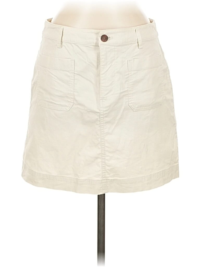 Pre-owned J.crew Factory Store Casual Skirt In White