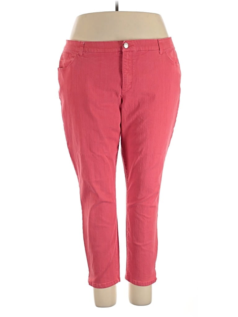 Pre-owned Cj Banks Casual Pants In Red