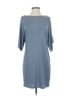 Cachet 100% Polyester Solid Gray Blue Casual Dress Size 4 - photo 1
