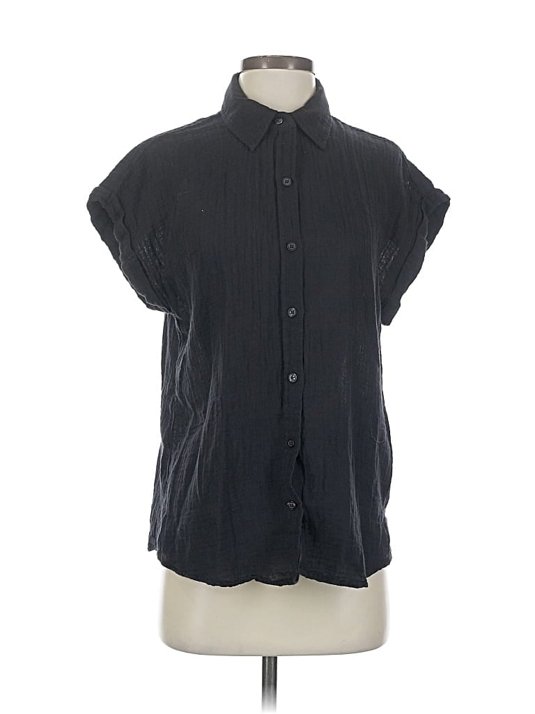 Pre-owned Cosmic Blue Love Short Sleeve Turtleneck In Black