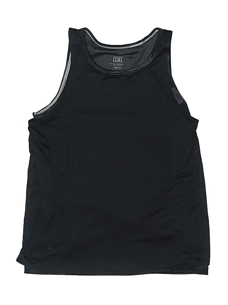 Click to view more detailed imagery on our partner's website Pre-owned Athleta Girl Kids' Active Tank Top In Black