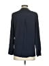 Drew 100% Silk Blue Long Sleeve Silk Top Size S - photo 2
