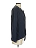 Drew 100% Silk Blue Long Sleeve Silk Top Size S - photo 4