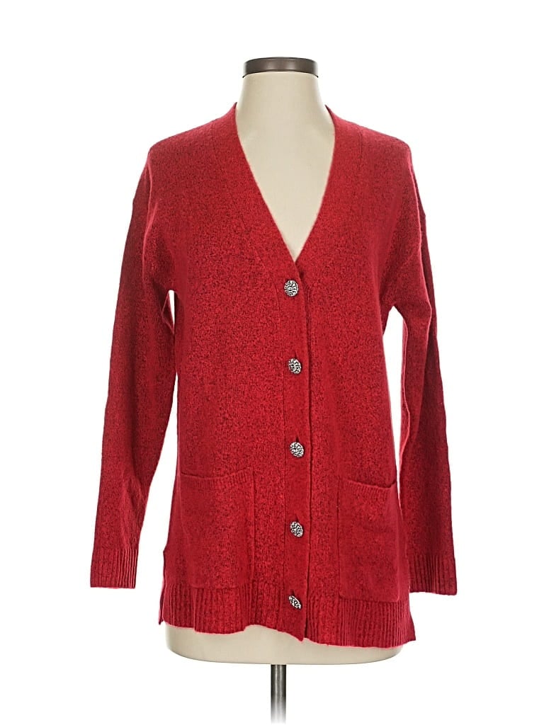 Pre-owned Talbots Cardigan Sweater In Red