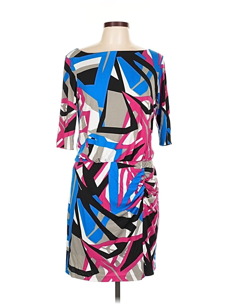 Pre-owned Donna Ricco Cocktail Dress In Blue