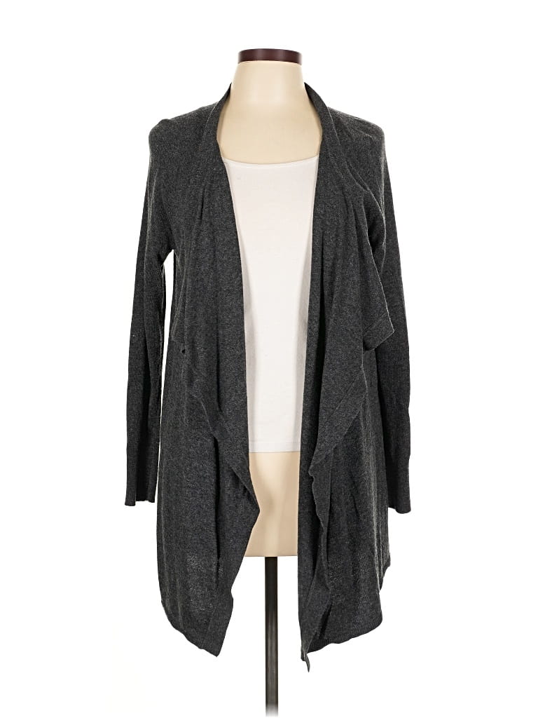 Pre-owned Ann Taylor Loft Cardigan Sweater In Gray
